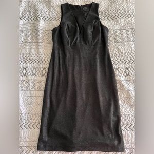 Black Glitter/Leather Dress